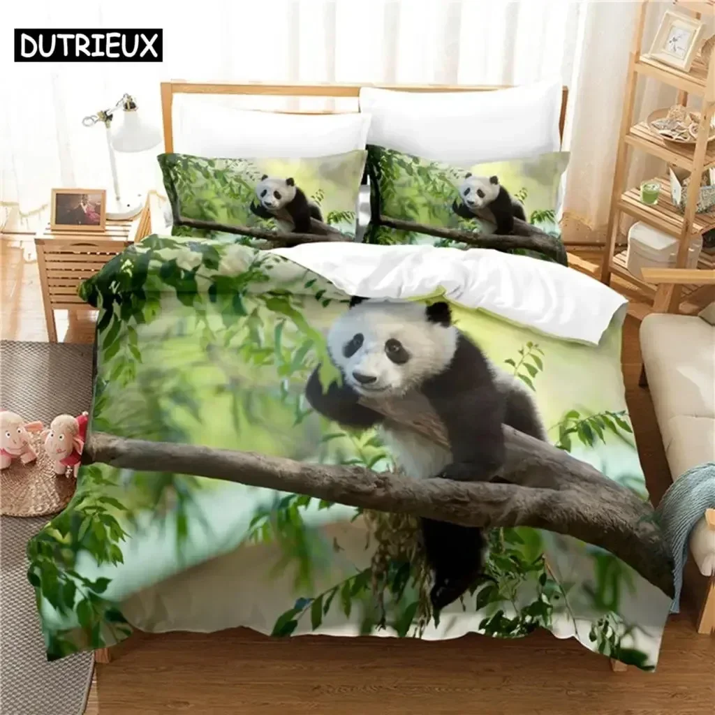 Lovely Panda Supplies Set Duvet Cover Set Bedding Sets For Adults Bed With Pillowcases No Filling Luxury Birthday Gifts