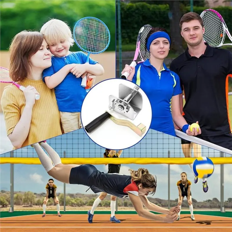 LALA Portable Manual Net Tensioning Device For Outdoor Volleyball, Badminton Tennis Hand Crank Tensioner