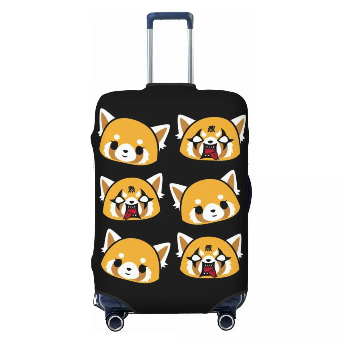 

Custom Aggressive Retsuko Cartoon Travel Luggage Cover Washable Suitcase Cover Protector Fit 18-32 Inch