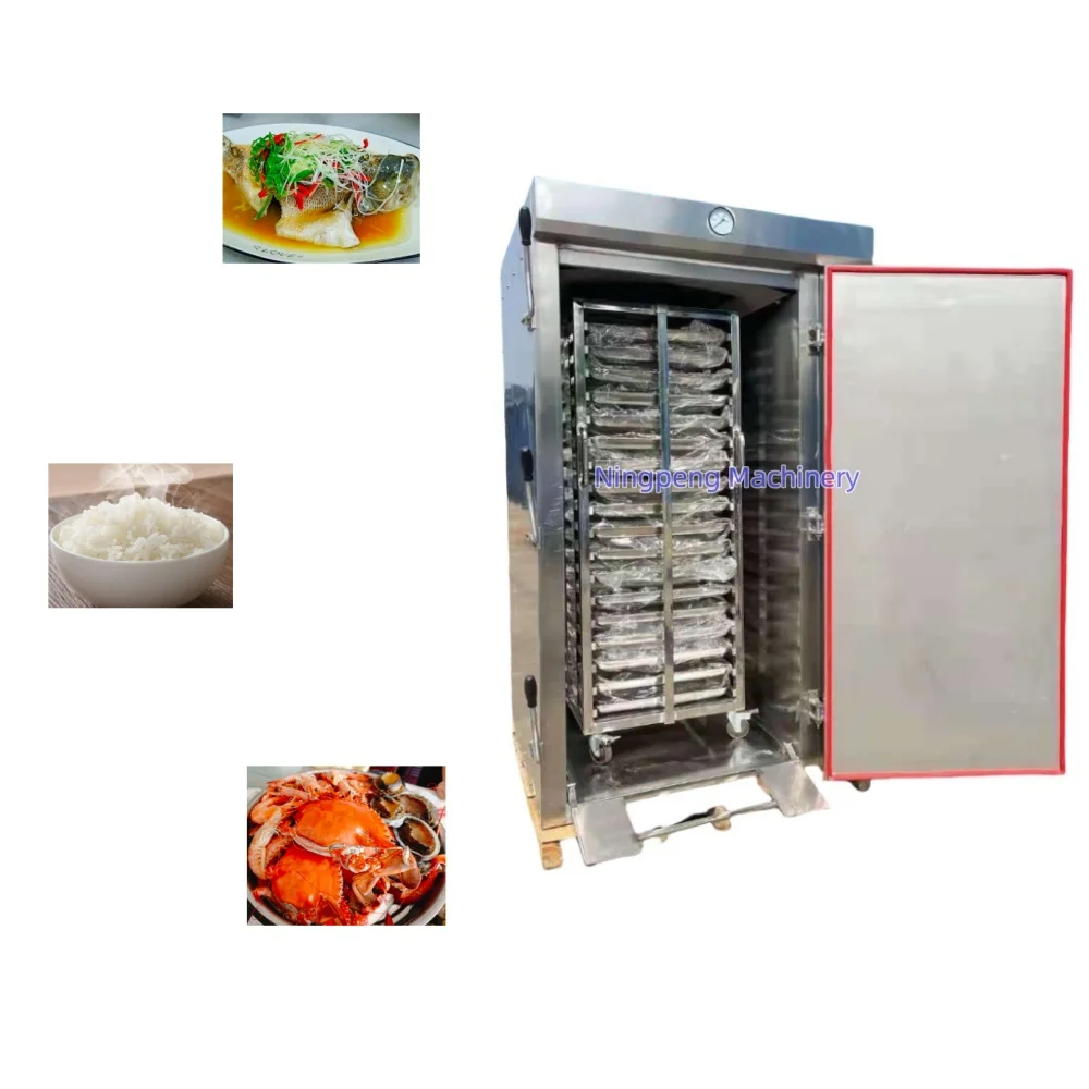 Nutribuller Commercial Kitchen Equipment 12 Tray SS304 NP Brand Baby Food & Bakery Steamer Machine for Rice Steaming