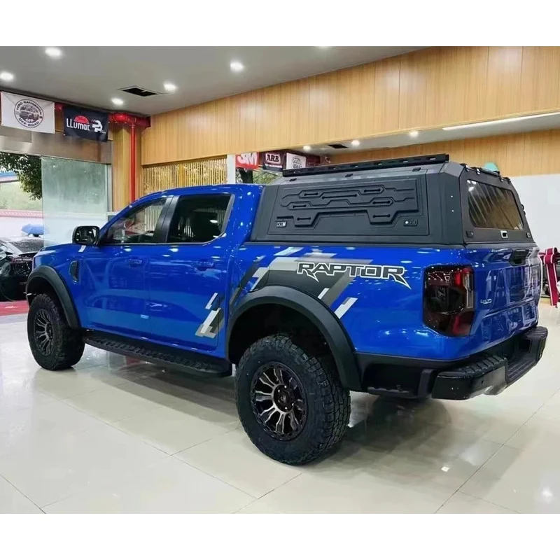 Factory Hot Selling Cool Car Hard Type Steel Topper Camper Pickup Tonneau Cover 4 x 4 Pickup Truck Canopy For F 150 250 RANGER