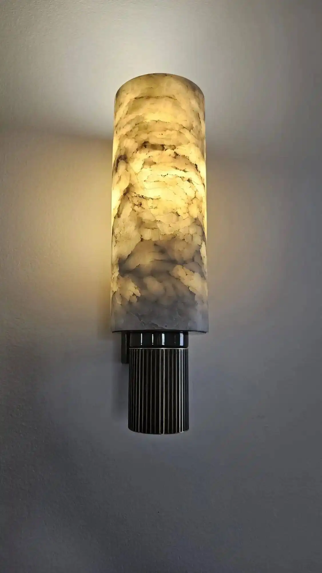 Modern LED Natural Marble Wall Lamp Living Room Bedroom Bedside Decoration Light Fixtures Luxury Vintage Sconce Home-appliance