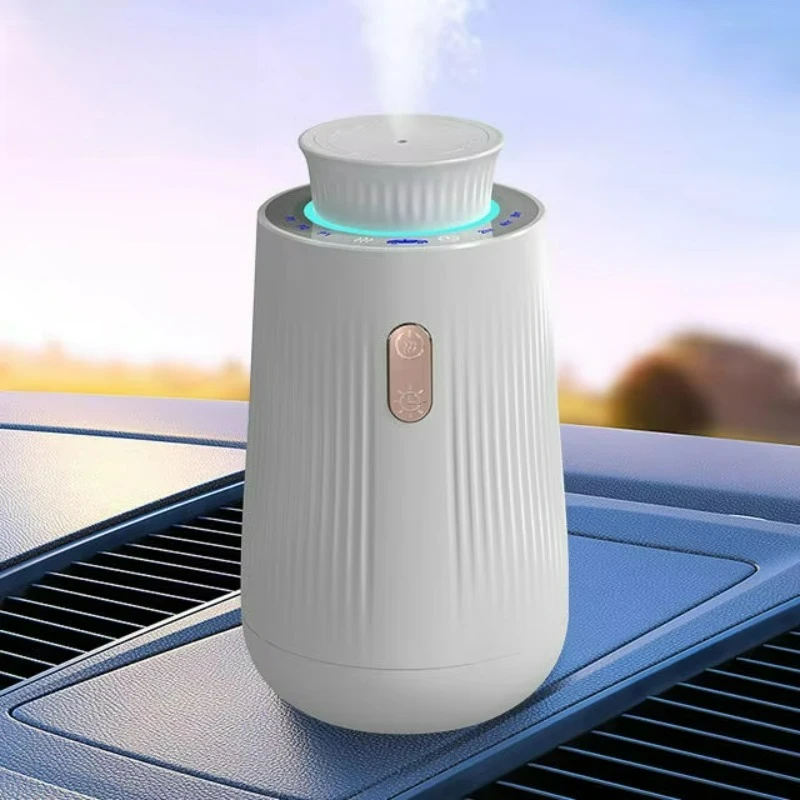 New Car Diffuser 2024 USB Rechargeable Portable Fragrance Aroma Air Freshener Machine Essential Oil Car Diffuser