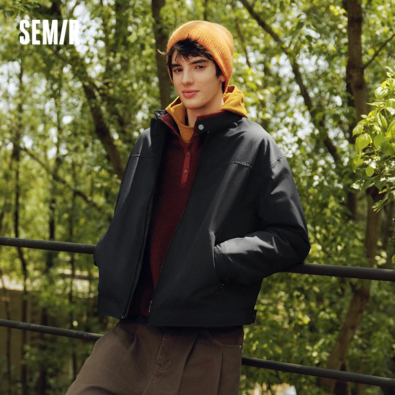 Semir Men Jacket Water Repellent Stand Collar Commuter Style Office Casual Lightweight Autumn Outerwear Daily Wear 2026