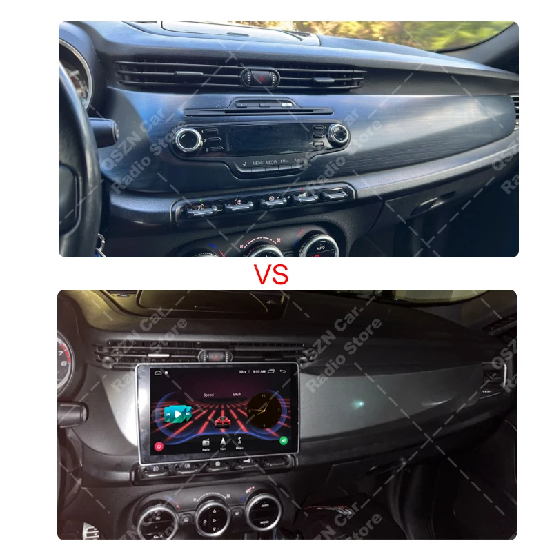 2 Din Android Head Unit Car Radio Frame For Alfa Romeo Giulietta 2010-2014 Auto Stereo Dash Plastic Panel Fascia Trim Bezel Face