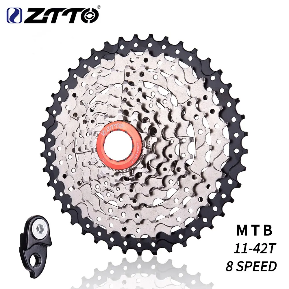 ZTTO MTB Cassette 8s 9s 10s 11-42T 11-46T 11-50T Bicycle Sprocket 8 Speed 9 10speed Freewheel 10v K7 Wide Range with Hanger