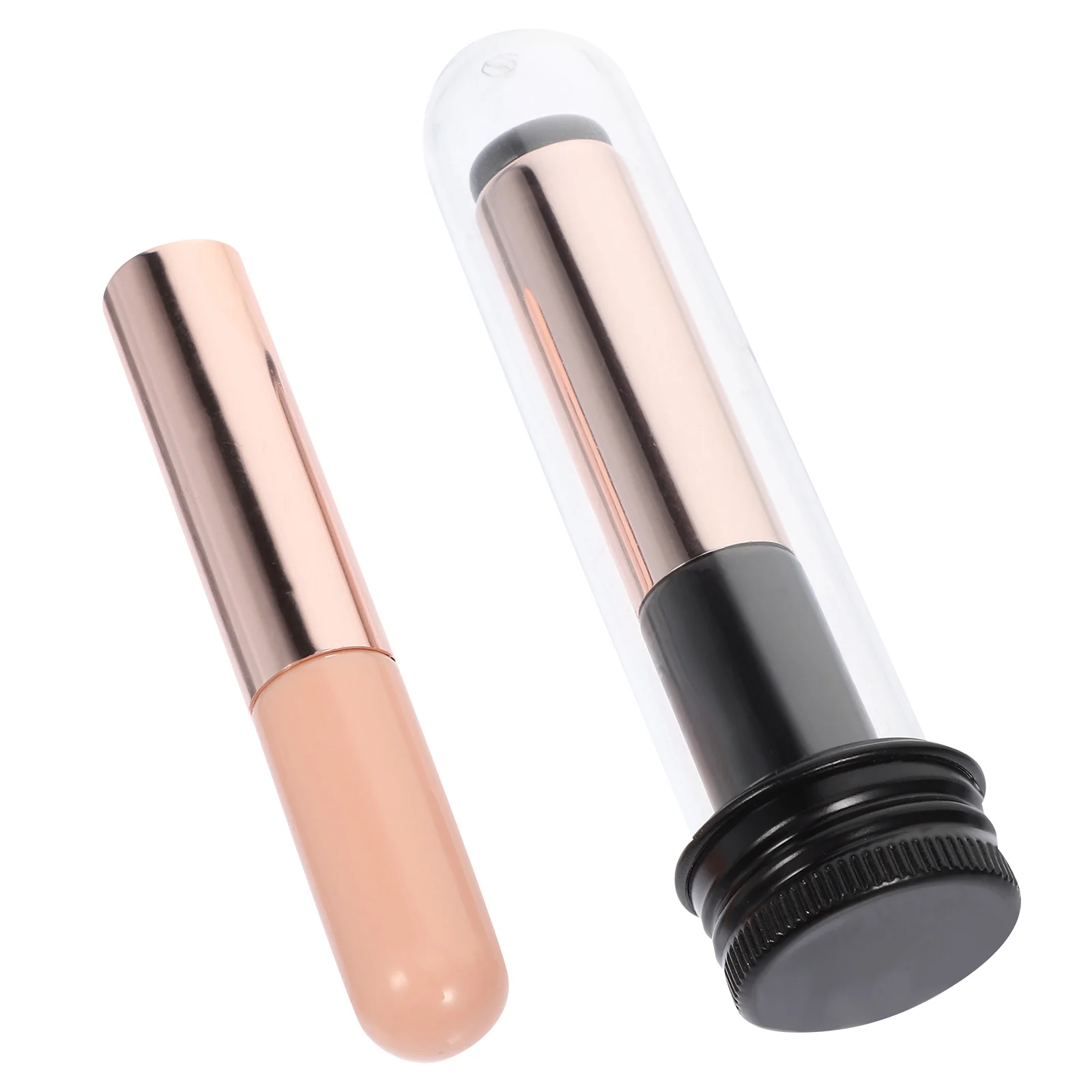 

2 Pcs Gradient Glue Tool Powder Nail Brush Art Brushes Salon Supplies Applicator