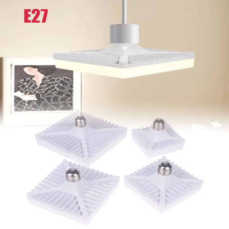 LED Light Bulbs E27 Base Square Ceiling Lamp IP44 Waterproof Energy Saving Light Indoor For Living Room Corridor Bathroom Lights