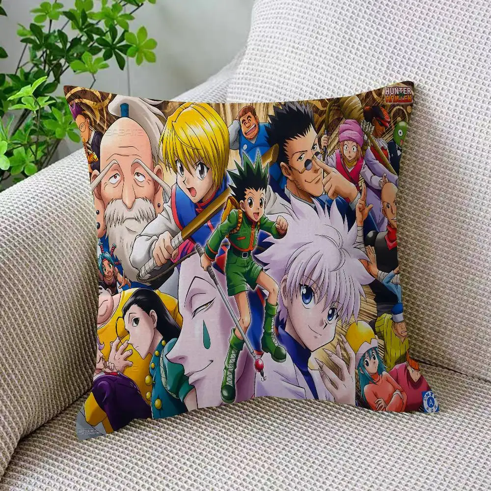Cartoon Animation HUNTER X HUNTER Pillow Cushion Cover Pillowcase Living Room Sofa Home Decor Customized