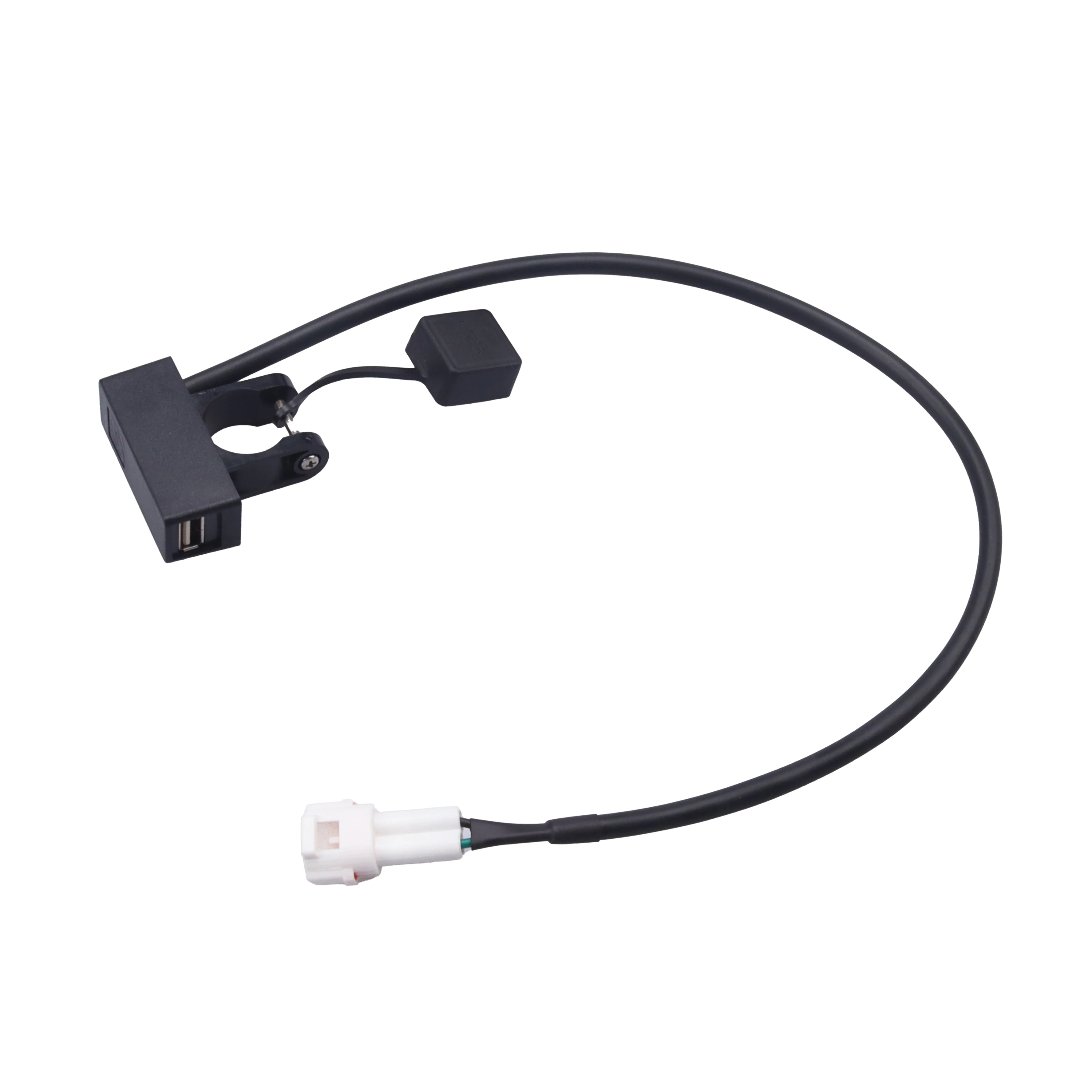 Motorcycle Handlebar USB Charger Waterproof Power Adapter Cable for Phone GPS Charging Universal DIY Mount Kit Accessories