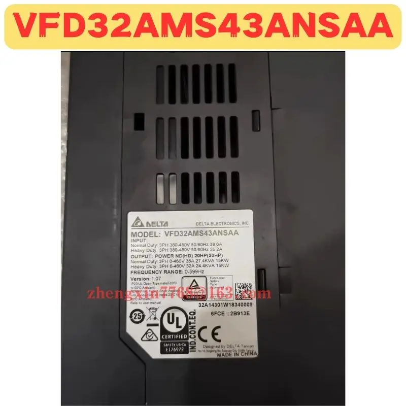 High-quality Goods Used Frequency Converter VFD32AMS43ANSAA Normal Function Tested OK
