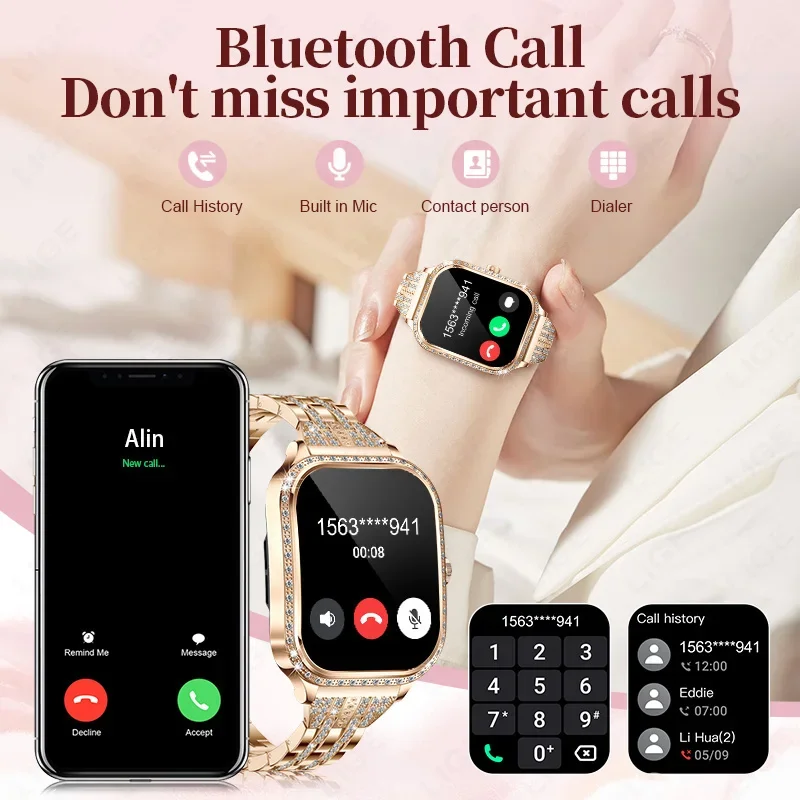Luxury Smart Watch Ladies 1.75