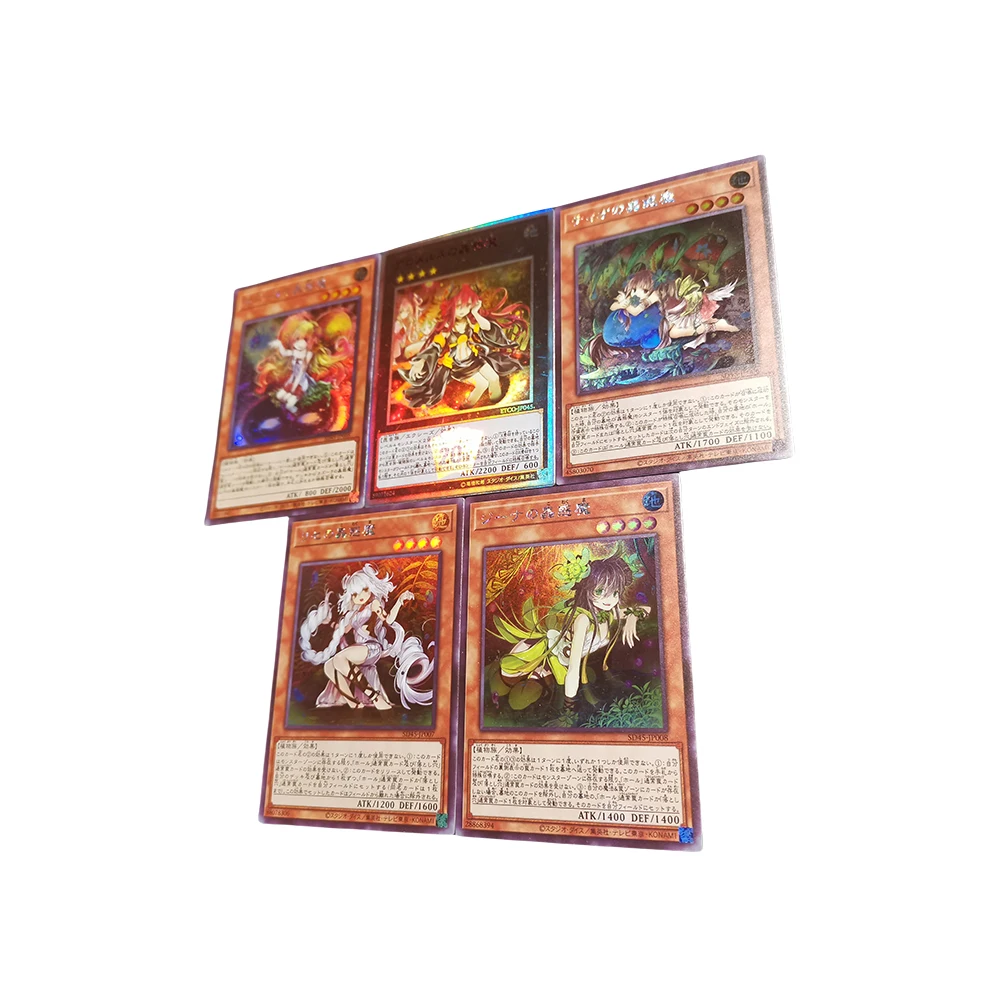 Anime Yu-Gi-Oh DIY ACG Lanai Black Luster Soldier Boys Battle Game Toys Collectible Cards Christmas Birthday Gift Board Game