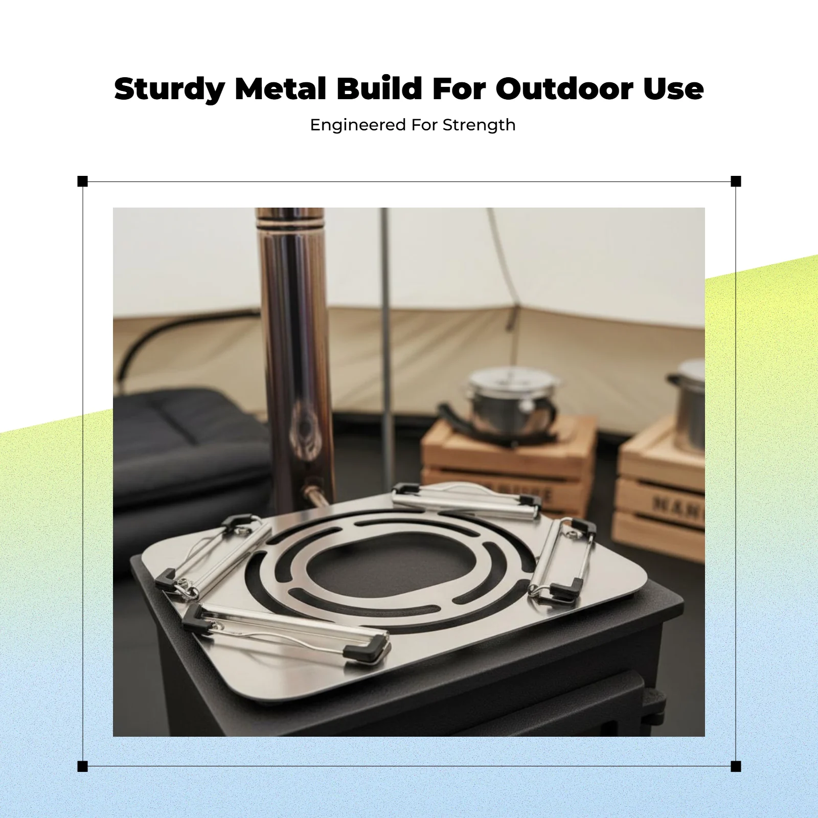 

Stainless steel fire pit ember shield