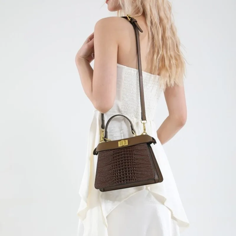 

Chic Crossbody Bag With Convenient Exterior Slip Pocket Women Functional Underarm Shoulder Bag For Easy Phone Access Use