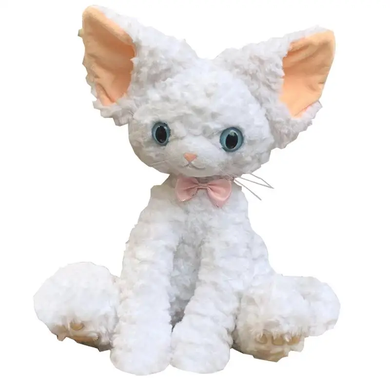 

Cat Toy Stuffed Plush Animal Toy Cuddly Cat Realistic Children Adults Huggable Throw Pillow Skin-Friendly For Living Room