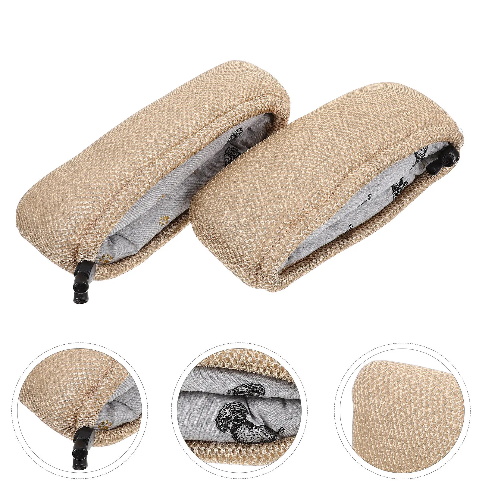 

2Pcs Underarm Crutch Soft Sponge Cotton Pads Breathable Nonslip Covers Comfortable Padding Crutches Walking Accessories