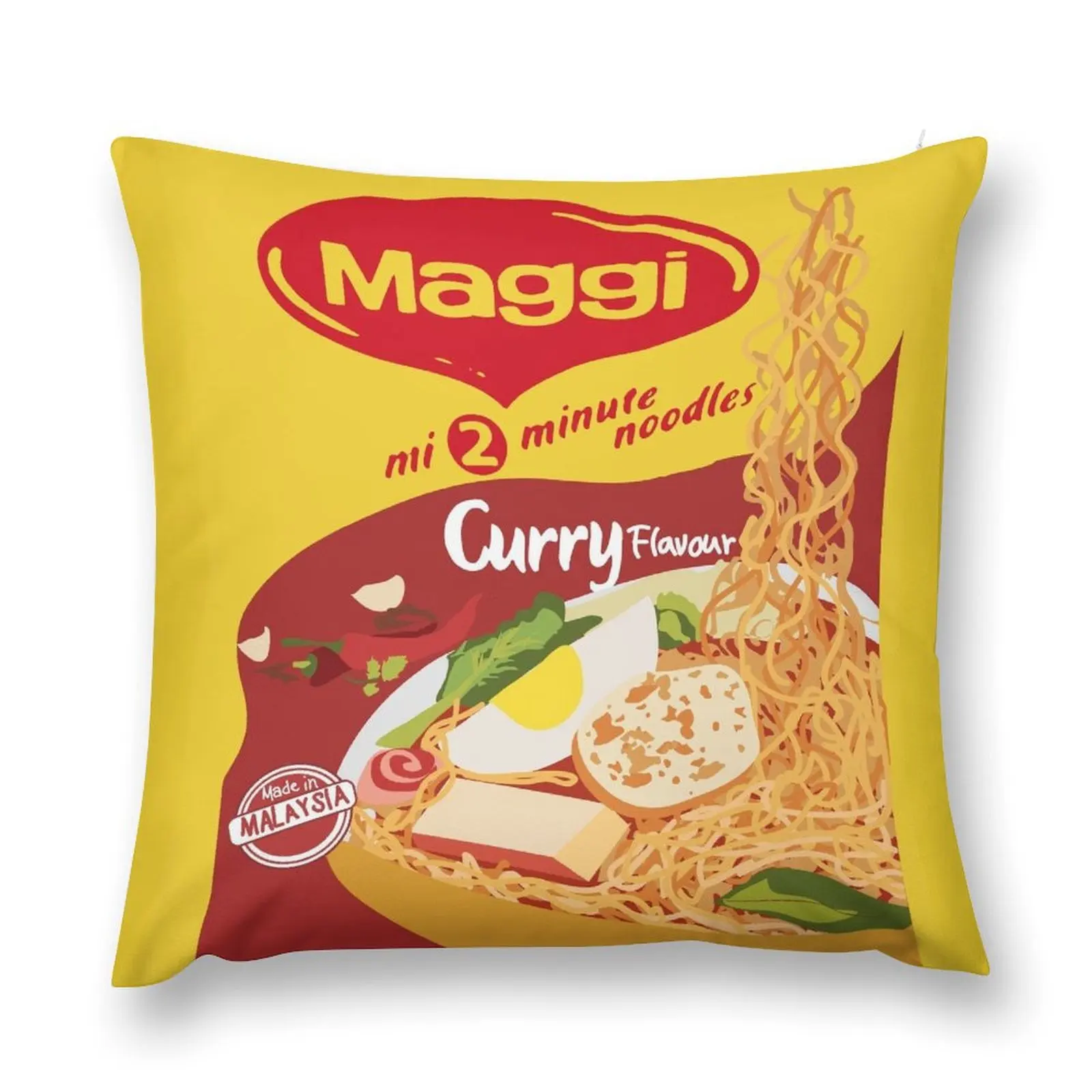 maggi noodle 2-minute pack: curry flavour Throw Pillow Luxury Sofa Cushions Sofa Pillow Cover pillow