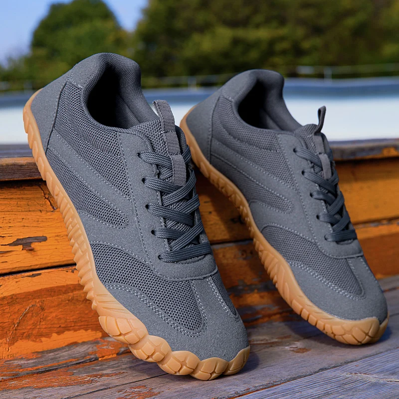 

New Unisex Wider Shoes Breathable Mesh Men Barefoot Wide-toed Shoes Brand Flats Soft Zero Drop Sole Wider Toe Sneakes Large Size