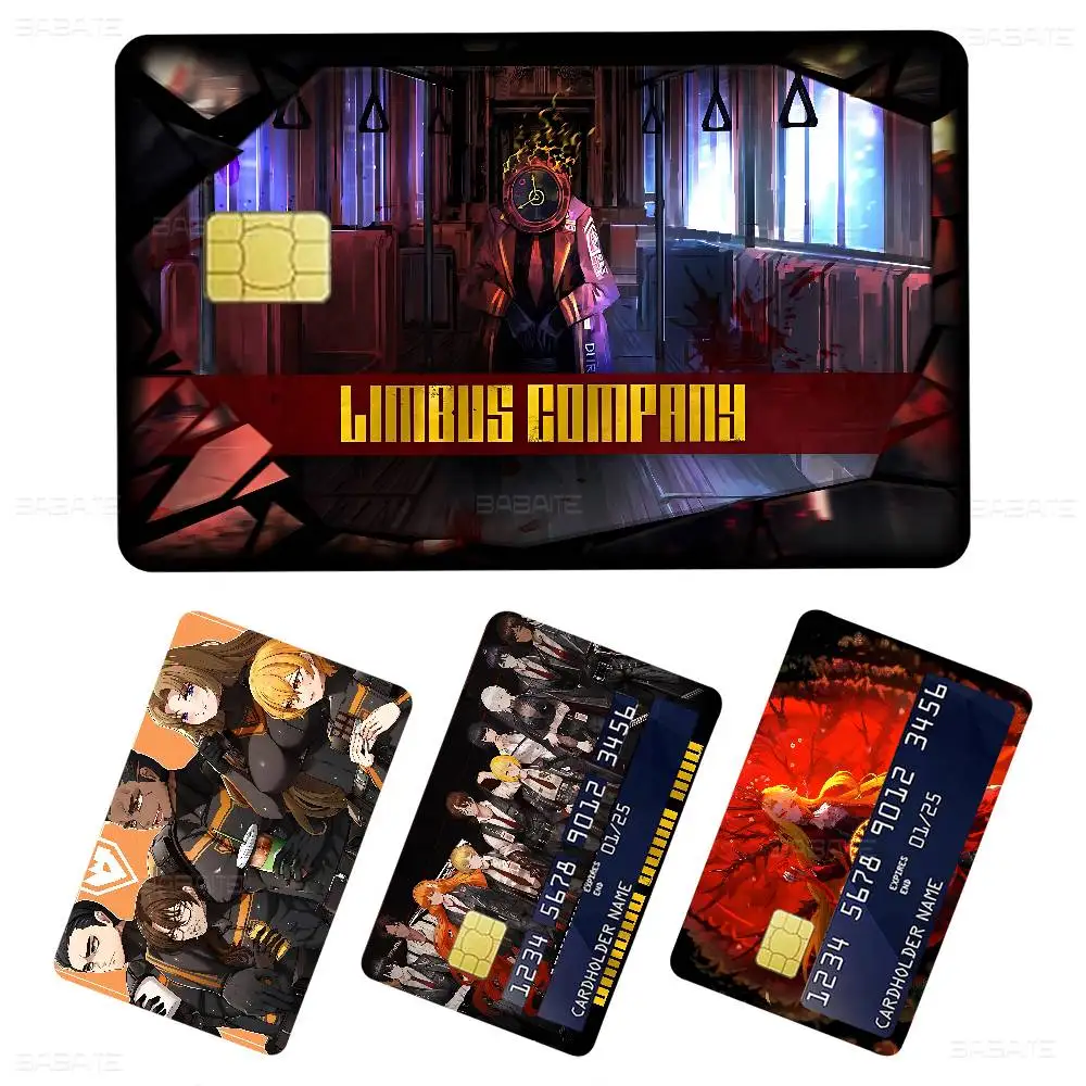 L-Limbus Company Gra 100% Gorąca Wyprzedaż Anime Karta Kredytowa Debetowa Bankowa Karta Autobusowa Naklejka na Telefon