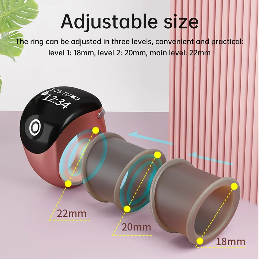 3 цвета S8pro цифровой счетчик OLED HD дисплей счетчики пальцев Type-C умное кольцо сенсорная кнопка электронный счетчик