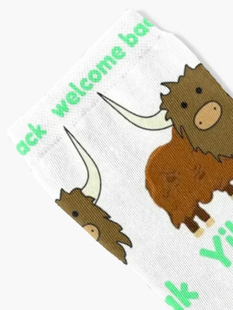 Yik Yak Welcome Back App Socks Antiskid soccer Christmas luxe Socks Male Women's