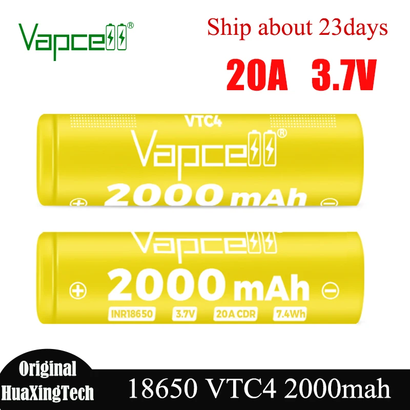 ΠΡΠΈΠ³ΠΈΠ½Π°Π»ΡΠ½ΡΠΉ Π°ΠΊΠΊΡΠΌΡΠ»ΡΡΠΎΡ Vapcell 18650 VTC4, Π΅ΠΌΠΊΠΎΡΡΡ 2000 ΠΌΠΡ, 20 Π, 3,7 Π, Π»ΠΈΡΠΈΠΉ-ΠΈΠΎΠ½Π½ΡΠΉ Π°ΠΊΠΊΡΠΌΡΠ»ΡΡΠΎΡ Π΄Π»Ρ ΠΈΠ³ΡΡΡΠ΅ΠΊ-ΡΠΎΠ½Π°ΡΠΈΠΊΠΎΠ² ΠΡΠΈΠ³ΠΈΠ½Π°Π»ΡΠ½ΡΠΉ Π°ΠΊΠΊΡΠΌΡΠ»ΡΡΠΎΡ Vapcell 18650 VTC4, Π΅ΠΌΠΊΠΎΡΡΡ 2000 ΠΌΠΡ, 20 Π, 3,7 Π, Π»ΠΈΡΠΈΠΉ-ΠΈΠΎΠ½Π½ΡΠΉ Π°ΠΊΠΊΡΠΌΡΠ»ΡΡΠΎΡ Π΄Π»Ρ ΠΈΠ³ΡΡΡΠ΅ΠΊ-ΡΠΎΠ½Π°ΡΠΈΠΊΠΎΠ²