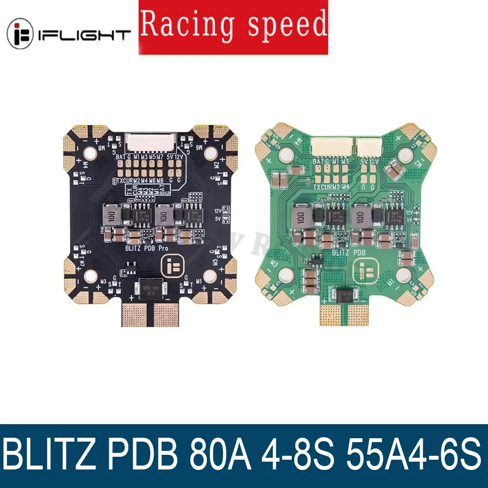 

IFlight BLITZ PDB Pro 330A Мини-концентратор питания Плата распределения питания с двойным выходом BEC 5 В 3 А/12 В 2 А Поддержка тока 88 А/55 А