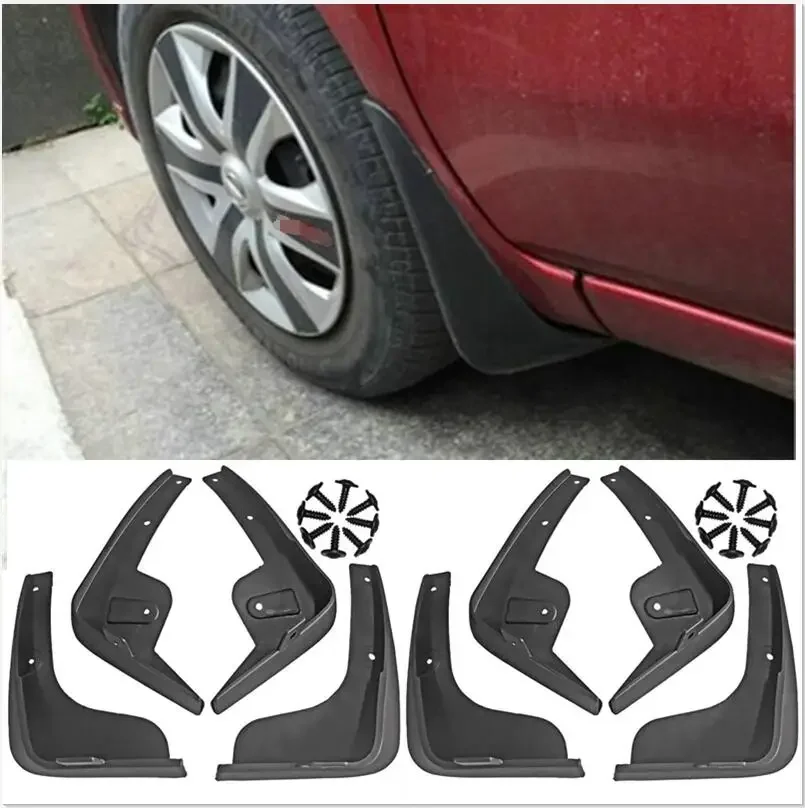 Accessories FIT FOR 2007 2008 2009 2010 2011 FOR NISSAN VERSA / TIIDA HATCH MUD FLAPS SPLASH GUARDS MUDGUARDS