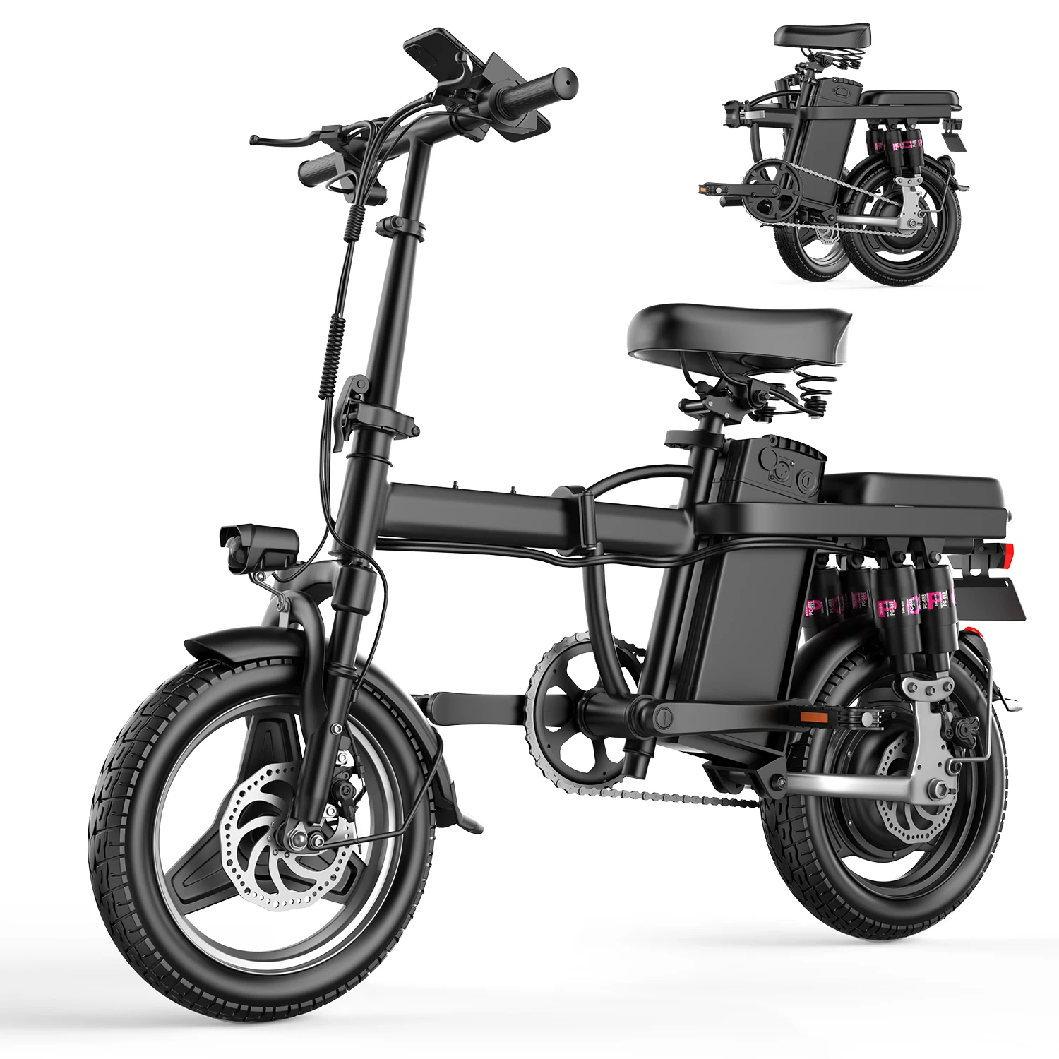 دراجة كهربائية قابلة للطي للبالغين ، Ebike الحضرية ، دراجة ركاب المدينة ، 14 في الإطارات ، ، 48V ، 13AH