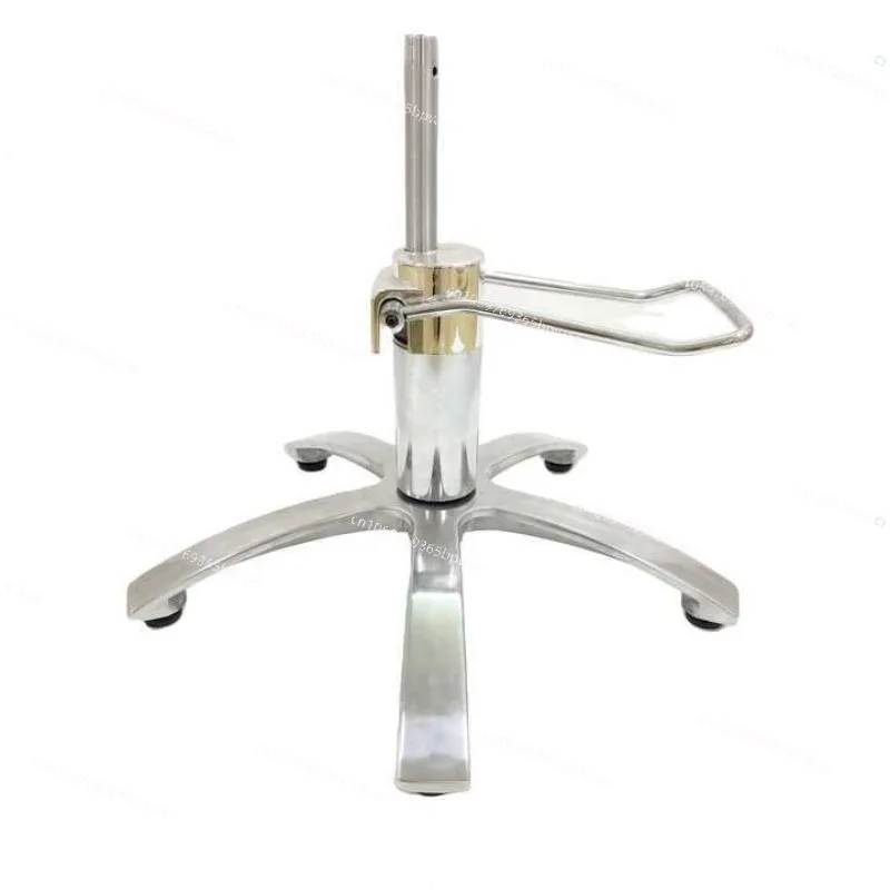 Stainless Steel Chassis Barber Chair Base Office Chair Rotating Liftable Hydraulic Oil Pump