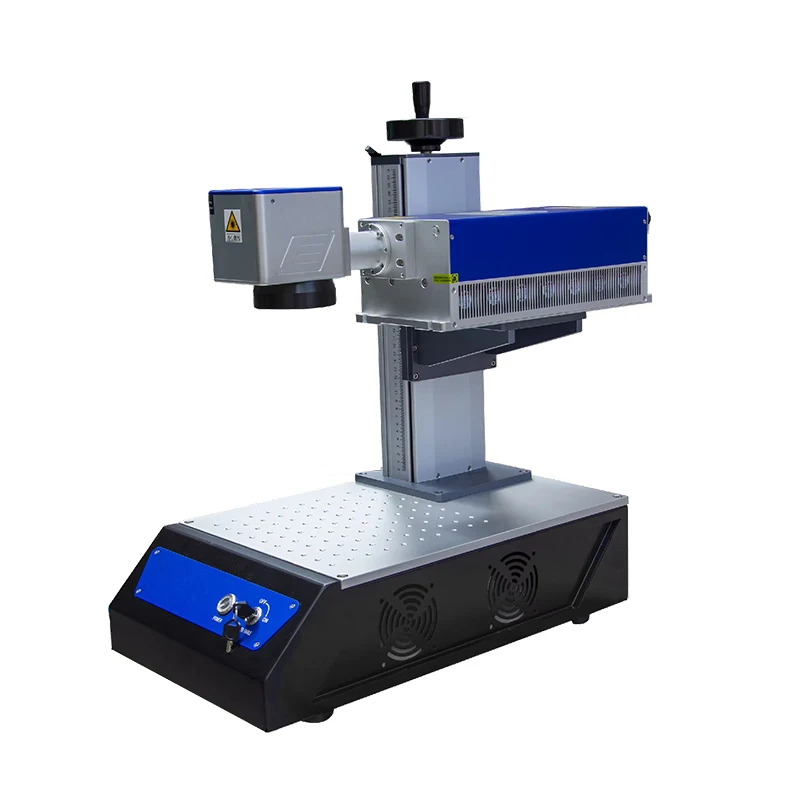 آلة الوسم بالليزر المحمولة بالأشعة فوق البنفسجية 5 واط آلة الحفر بالليزر حفارة