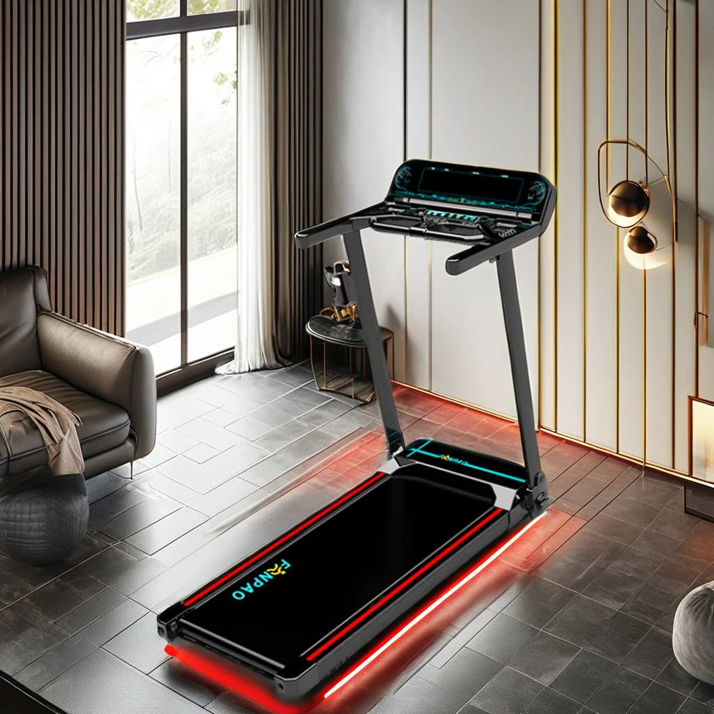 جهاز سير كهربائي صامت منزلي FPTL8 لآلة المشي اللياقة البدنية الداخلية متعددة الوظائف مخصصة للأشخاص المشغولين