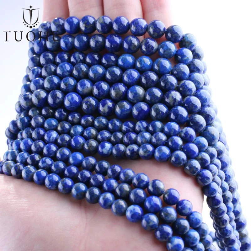 

Natural Stone Bead AAA Lapis Lazuli Round Loose Spacer Beads 6 8 10mm For Jewelry Making DIY Bracelet Earrings Accessories 15''