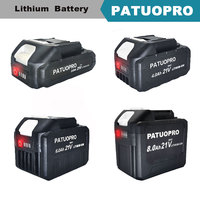 PATUOPRO 18-21V 2.0 4.0 6.0 8.0Ah Rechargeable Lithium Battery For Makita 18V Brushless Electric Drill Wrench Saw Screwdriver