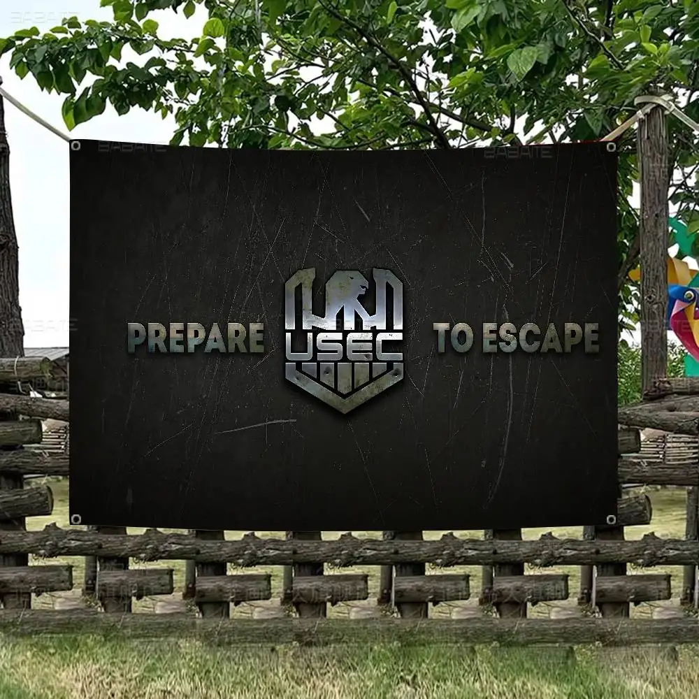 Game E-Escape from Tarkov Creative Pattern Hanging Flag Polyester Printed Banner Hand Pulled Flag