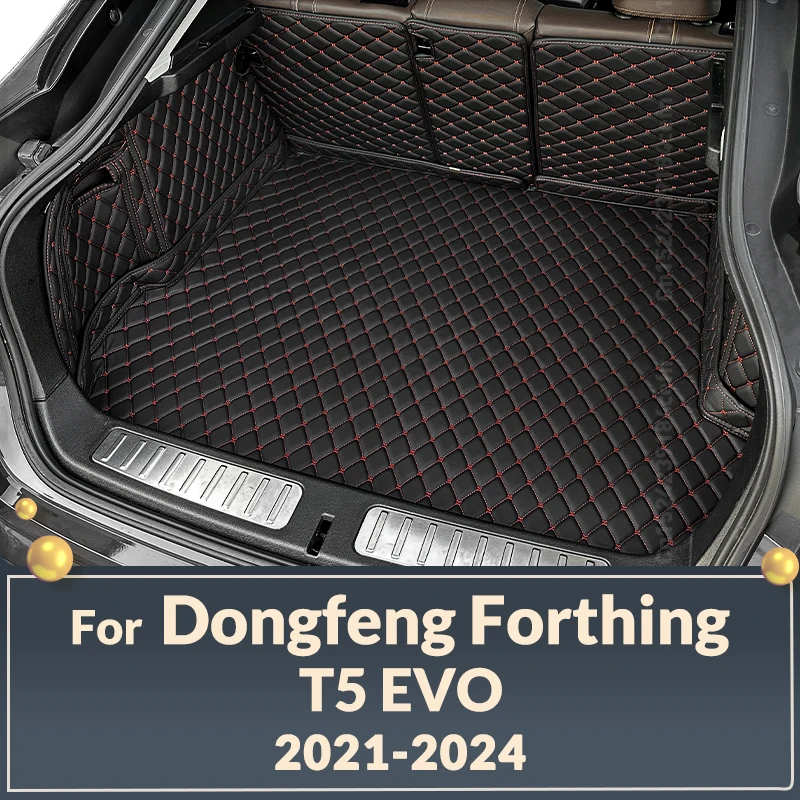 Auto Full Coverage Trunk Mat For Dongfeng Forthing T5 EVO 2021 22 23 2024 Car Boot Cover Pad Cargo Liner Interior Accessories