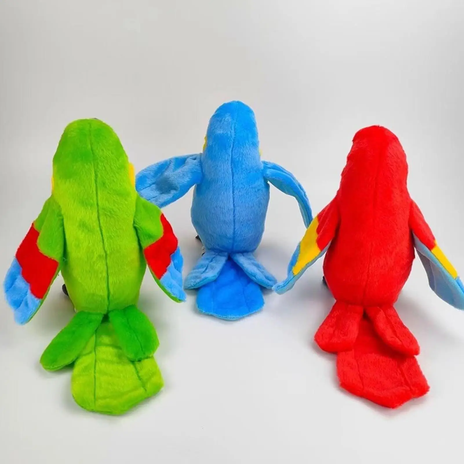 Giocattoli per uccelli per bambini Giocattolo per gatti con uccelli che staccano con ali batte e musica Animale di peluche realistico elettronico per feste di animali domestici per bambini