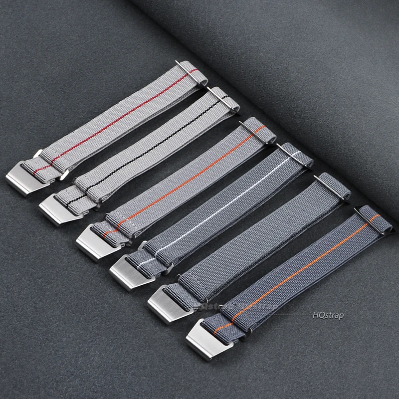 ナイロン時計ストラップフランス軍パラシュートバッグ弾性ストラ - Parachute Strap Elastic のレビューと価格