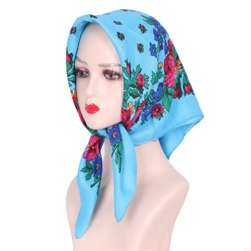 2026 New Fashionable Flower Hair Wrap Scarf Women Light weight Breathable Head Cover Accessory For Casual Styles
