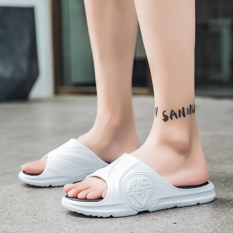 Slipper Summer New Men's Slippers Indoor Home Beach Outdoor Slides Ladies Solid Slipers Platform Mules Shoes Woman Flats Zapatos