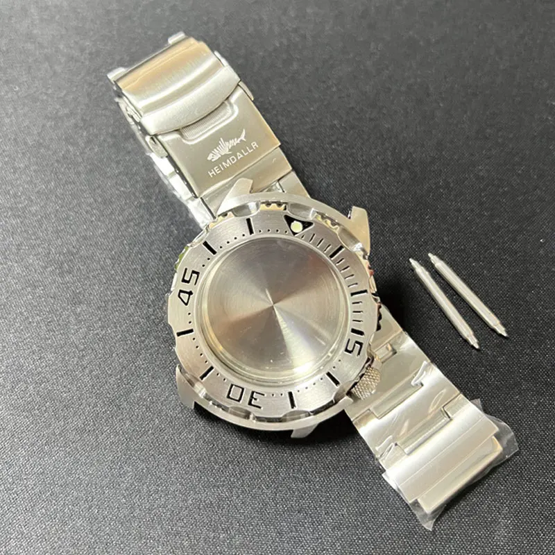 Watch Modify Parts 45.5mm Stainless Steel Monster Diver Watch Case Sapphire Glass 20Bar Waterproof Suitable For NH35/36 Movement