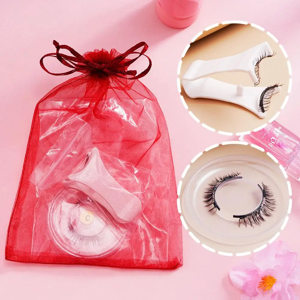 1 Pair Triple Magnet Eyelashes Easy to Use Eyelash Extension Tools Natural Curler False Eyelashes With Magnetic Tweezers