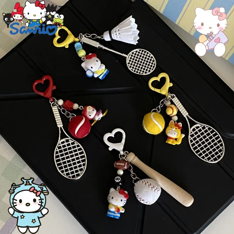 

Sanrio Hello Kitty Keychain Cute Cartoon Anime Kitty Bag Pendant Fashion Accessories Jewelry Design for Women's New Year Gift