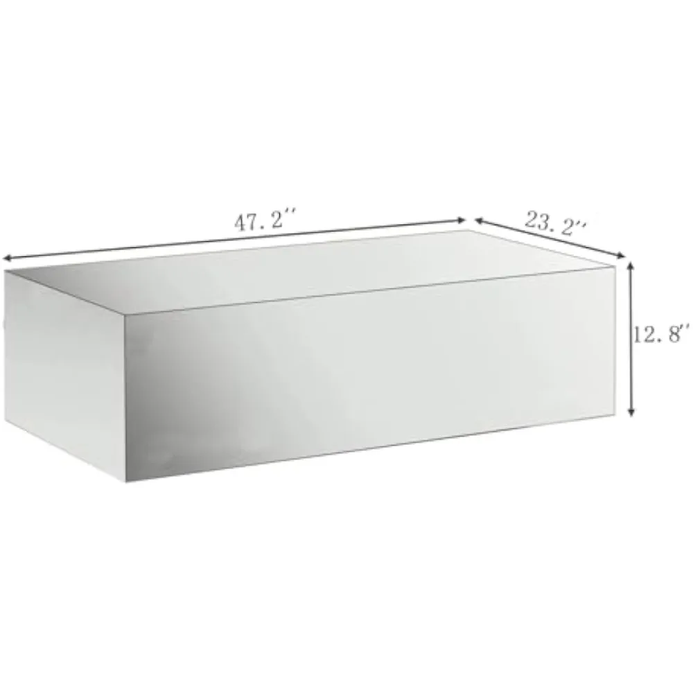 Mirror Coffee Table, 47.2