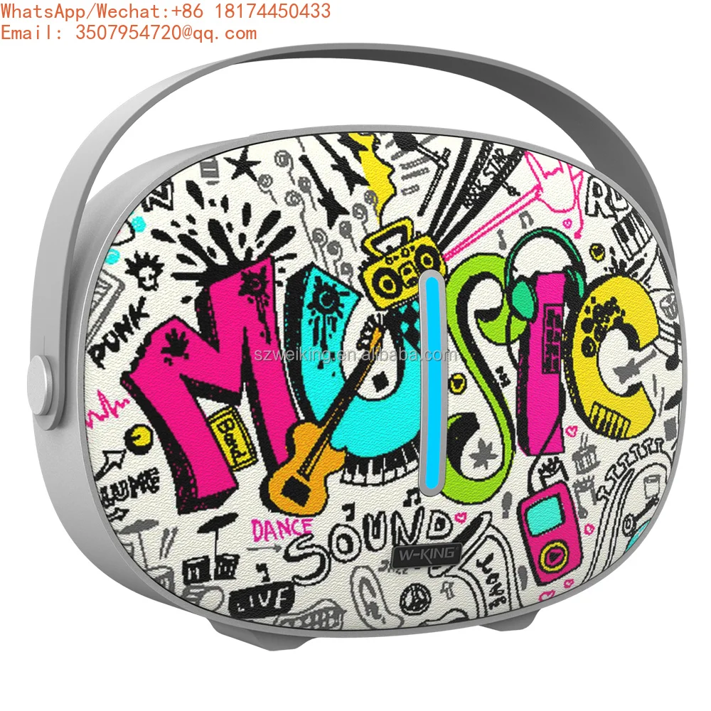 

W-King Music Box T8 Speaker Subwoofer Speaker Professional Audio Bluetooth Party Bass Wireless BT Home Portable Speaker