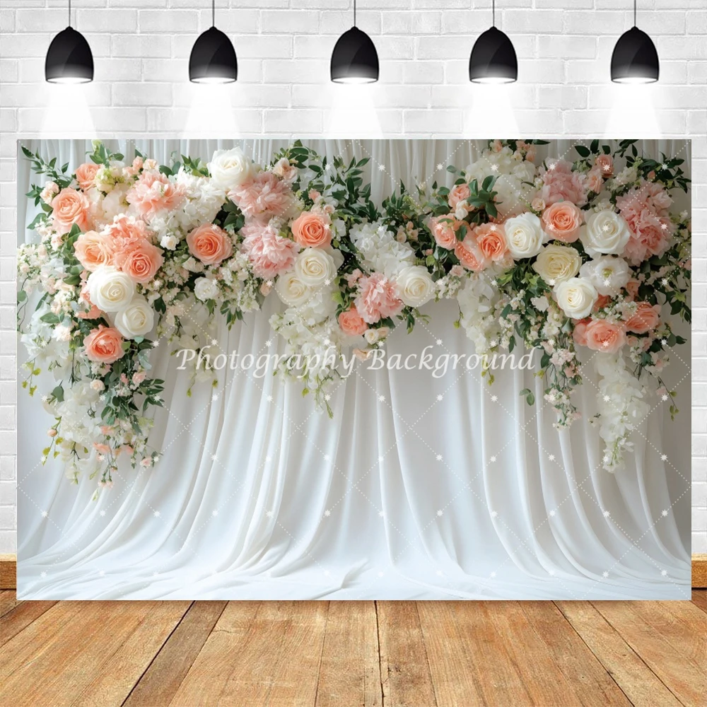 خلفية الزفاف الزهور الزهور دش الزفاف حفل الخطوبة حفلة التصوير خلفية جدار ديكور صور استوديو الدعائم