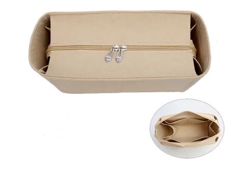 Organisateur d'insertion de sac à main PM, insert d'organisateur de sac en velours compatible avec l Carryall et plus de Pect pour une forme de sac à main et soigné