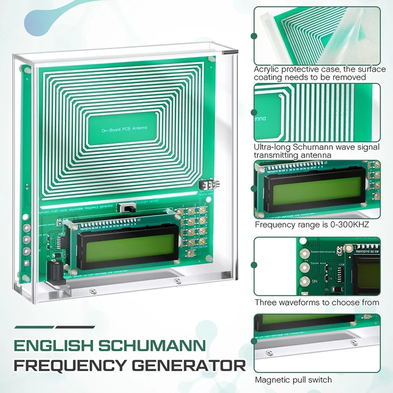 ABBO-0.01-30000Hz Adjustable Sine Wave Resonance Generator Ultra Low Frequency Generator Resonator Sound Frequency Machine