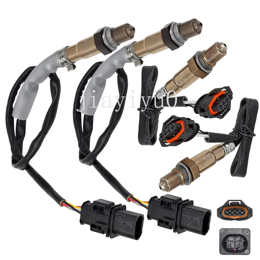 4 قطعة مستشعر الأوكسجين O2 لـ 2005-2006 لبورشه بوكستر H6-3.2L المنبع + النازل